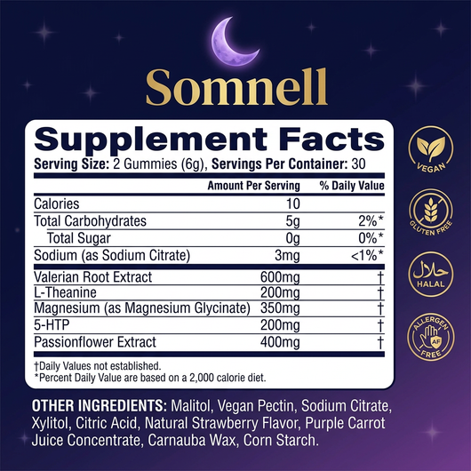 D-Somnell Natural Sleep Gummies